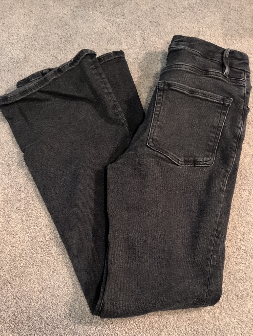 Good American Light Black Bootcut Jeans